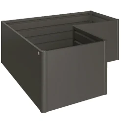 BIOHORT L HØJBED MØRKEGRÅ METALLIC 77 X 201 X 201 CM