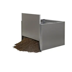 BIOHORT 1X1 HØJBED KVARTSGRÅ METALLIC 77 X 102 X 102 CM