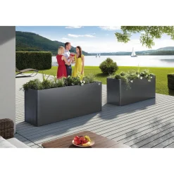 BIOHORT 1X0,5 HØJBED MØRKEGRÅ METALLIC 77 X 53 X 102 CM