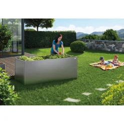 BIOHORT 1X0,5 HØJBED MØRKEGRÅ METALLIC 77 X 53 X 102 CM