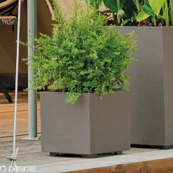 DEROMA MILLENIUM 208-622 PLANTEKASSE PLASTIK SANDSTEN 39X39X39 CM