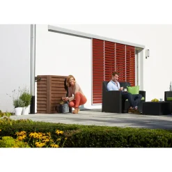 GARANTIA WOODY 350L REGNVANDSBEHOLDER 400X1000X1240 MM MØRK BRUN