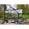 HALLS ICON 8 GARDENHOUSE EKSKL. SOKKEL HÆRDET GLAS SORT 13,0 M2