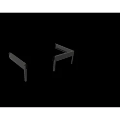 HALLS LEAN-TO 24 STÅLFUNDAMENT SORT 0,9 M2