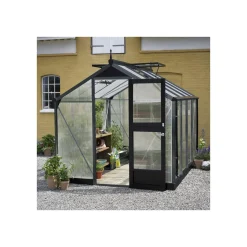 JULIANA COMPACT EKSKL. SOKKEL DRIVHUS 10 MM POLY ANTRACIT 8,2 M2