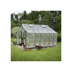 JULIANA GARTNER EKSKL. SOKKEL DRIVHUS 10 MM POLY ALUMINIUM 16,2 M2