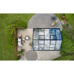 JULIANA JUBII 60 EKSKL. SOKKEL DRIVHUS 3 MM HÆRDET GLAS HELE BANER SORT 10,9 M2