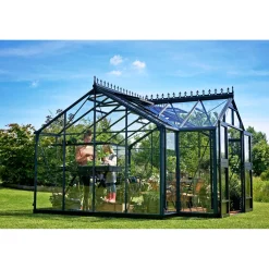 JULIANA ORANGERI DRIVHUS 3 MM HÆRDET GLAS HELE BANER ANTRACIT 15,1 M2