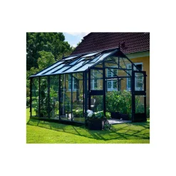 JULIANA PREMIUM DRIVHUS 3 MM HÆRDET GLAS HELE BANER ANTRACIT 10,9 M2