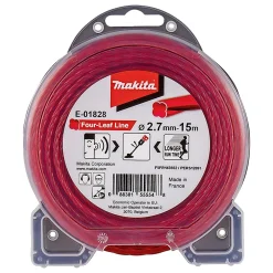 MAKITA FOUR-LEAF E-01828 RØD TRIMMERTRÅD