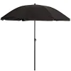 OUTFIT STRANDPARASOL SORT Ø1,8 M