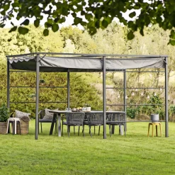 OUTRIUM CHANIA MED RULLETAG PERGOLA 2.98 X 3.98 M