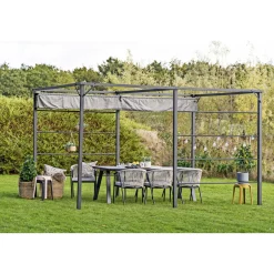 OUTRIUM CHANIA MED RULLETAG PERGOLA 2.98 X 3.98 M