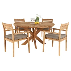 OUTRIUM ESTORIL/GILI MED 4 STOLE HAVEMØBELSÆT TEAK