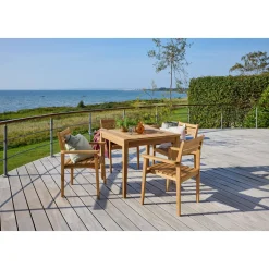 OUTRIUM GILI MED 4 STOLE HAVEMØBELSÆT TEAK