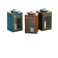 OUTRIUM JAKARTA LANTERNE RØD METAL