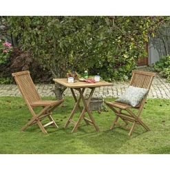 OUTRIUM JAVA/SYROS MED 2 STOLE CAFESÆT TEAK