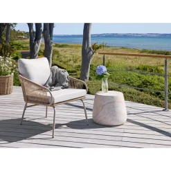 OUTRIUM JEPARA INKL. VANDAFVISENDE HYNDE LOUNGESTOL SANDGRÅ