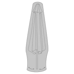 OUTRIUM MARKEDSPARASOL OVERTRÆK SORT