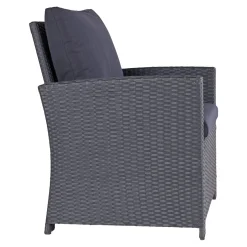 OUTRIUM PORTO MED EKSTRA HØJ RYG LOUNGESTOL SORT