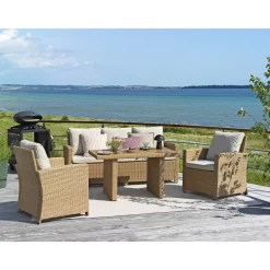 OUTRIUM PORTO MED EKSTRA HØJ RYG SOFASÆT NATUR