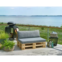 OUTRIUM SALINA VANDAFVISENDE PALLE RYGHYNDE ANTRACITGRÅ 12 X 40 X 120 CM