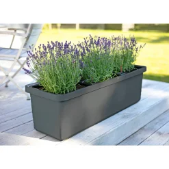 PINDSTRUP TRIO SELVVANDENDE PLANTEKASSE M/HJUL ANTRACIT