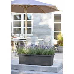 PINDSTRUP TRIO SELVVANDENDE PLANTEKASSE M/HJUL ANTRACIT