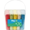 PLAY>IT FARVEKRIDT - 20 STK. - 5 FARVER FARVEKRIDT
