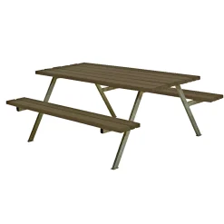 PLUS ALPHA BORDBÆNKESÆT GRÅBRUN