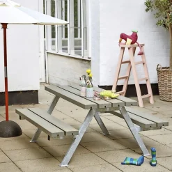 PLUS ALPHA BORDBÆNKESÆT GRÅBRUN