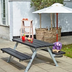 PLUS ALPHA BORDBÆNKESÆT SORT