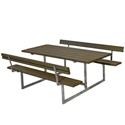 PLUS BASIC BORDBÆNKESÆT GRÅBRUN