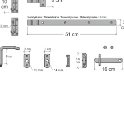 PLUS BERGEN LÅGE TRYKIMPRÆGNERET NATUR 100 X 150 CM
