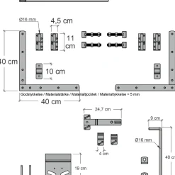PLUS BERGEN LÅGE TRYKIMPRÆGNERET NATUR 100 X 180 CM