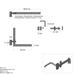 PLUS BESLAGSSÆT STÅL