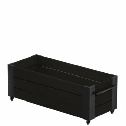PLUS BLOMSTERKASSE SORT 45 X 50 X 120 CM