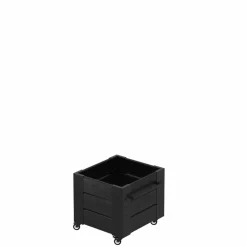 PLUS BLOMSTERKASSE SORT 45 X 50 X 46 CM
