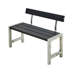 PLUS CAFE BÆNK SORT 127 CM