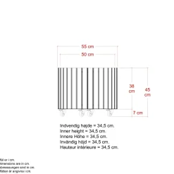 PLUS CIRCLE PLANTEKASSE SORT 45 X 55 X 55 CM