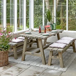 PLUS COUNTRY BORDBÆNKESÆT GRÅBRUN