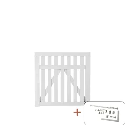 PLUS COUNTRY LÅGE FUNGICIDBEHANDLET OG GRUNDMALET 2 GANGE HVID 100 X 98 CM