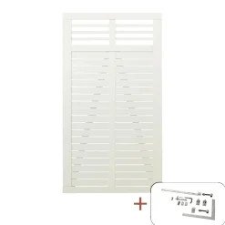 PLUS DECORA LÅGE FUNGICIDBEHANDLET OG GRUNDMALET 2 GANGE HVID 100 X 180 CM