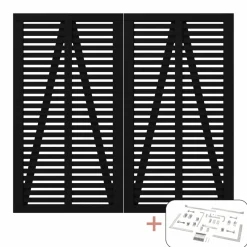 PLUS DOBBELTLÅGE FUNGICIDBEHANDLET OG GRUNDMALET SORT 200 X 180 CM