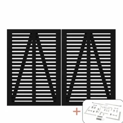 PLUS DOBBELTLÅGE FUNGICIDBEHANDLET OG GRUNDMALET SORT 200 X 140 CM