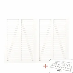 PLUS DOBBELTLÅGE FUNGICIDBEHANDLET & GRUNDMALET 2 GANGE HVID 200 X 140 CM