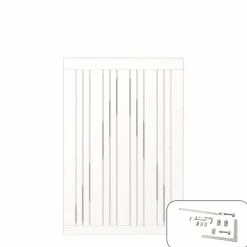 PLUS ENKELTLÅGE FUNGICIDBEHANDLET & GRUNDMALET 2 GANGE HVID 95 X 140 CM