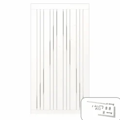 PLUS ENKELTLÅGE FUNGICIDBEHANDLET & GRUNDMALET 2 GANGE HVID 95 X 180 CM