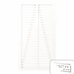 PLUS ENKELTLÅGE FUNGICIDBEHANDLET & GRUNDMALET 2 GANGE HVID 100 X 180 CM