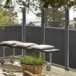 PLUS FUTURA KOMPOSITHEGN SKIFFERGRÅ/SORT 180 X 180 CM